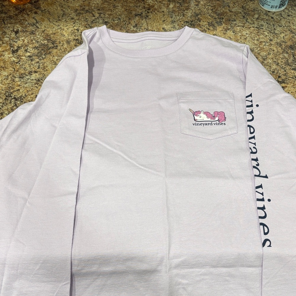 Vineyard Vines Lavender Pocket Tee